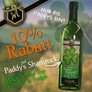 Paddys Shamrock Magic Mead Whiskey & Fudge 0,75l 12,5%vol